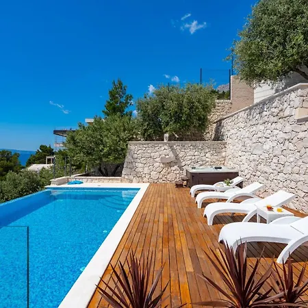 Vila Luxurious Beachfront Hrid With With Jacuzzi, Infinity Pool